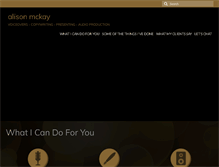 Tablet Screenshot of alisonmckay.com
